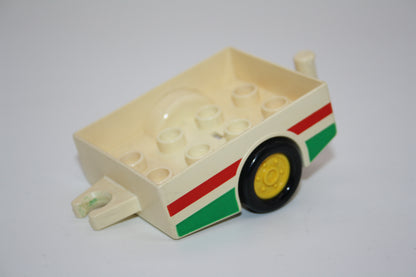 Duplo - Retro/Vintage Autoanhänger - versch. Farben - Anhänger - Auto/PKW - Fahrzeuge