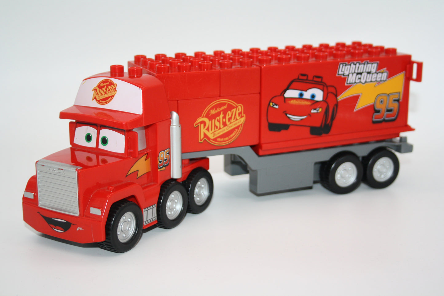 Duplo - Mack m. großem Auflieger - Disney Cars - rot - Lastwagen/LKW - Fahrzeuge