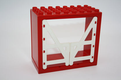 Duplo - Schuppen/Stall/Garage (4x8 Noppen) - rot - große Teile