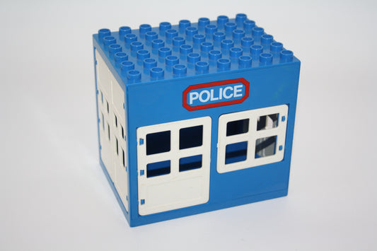 Duplo - Schuppen/Polizeiwache (6x8 Noppen) - blau - große Teile