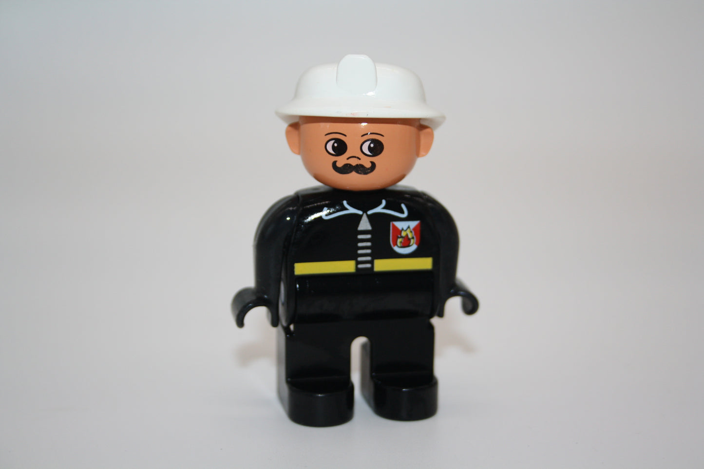 Duplo - Feuerwehrmann alt - weißer Helm - Feuerwehr - Figur