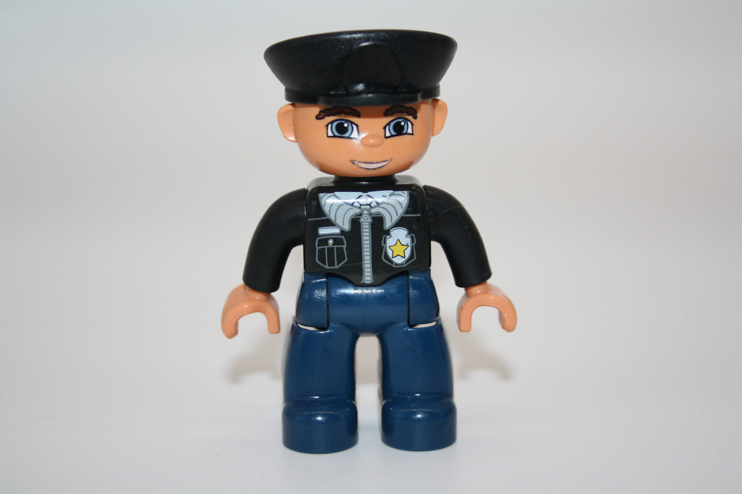 Duplo - Polizist - schwarze Mütze/blaue Hose - Polizei - Figur