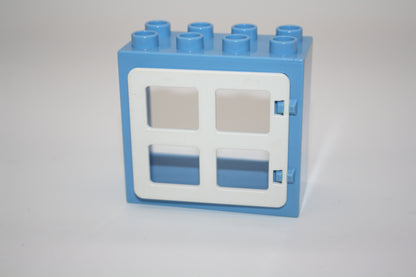Duplo - Fenster komplett mit Einsatz (2x4 Noppen) - versch. Farben - Fenster