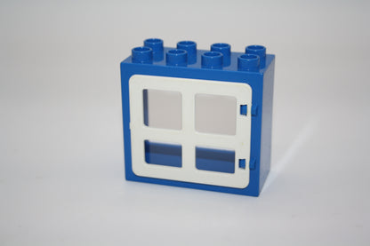 Duplo - Fenster komplett mit Einsatz (2x4 Noppen) - versch. Farben - Fenster