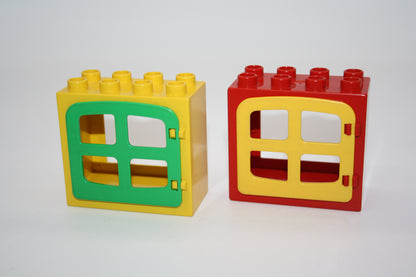 Duplo - Alte Fenster (2x4 Noppen) - versch. Farben - Fenster