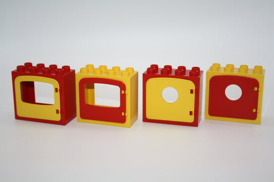 Duplo - Retro/Vintage Fenster (2x4 Noppen) - versch. Farben - Fenster
