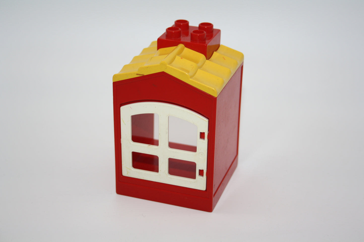Duplo - Dachfenster (4x4 Noppen) - rot-gelb - Fenster
