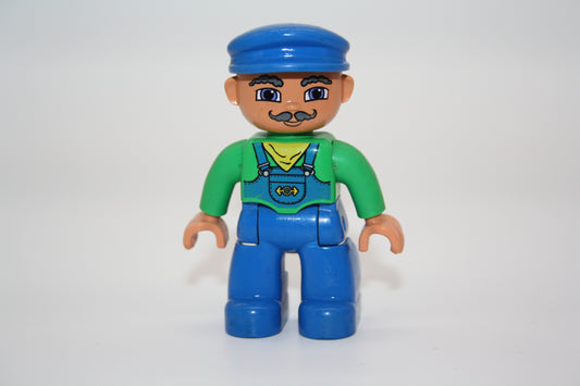 Duplo - Lokführer - blaue Latzhose/grünes Hemd - Mann - Figur