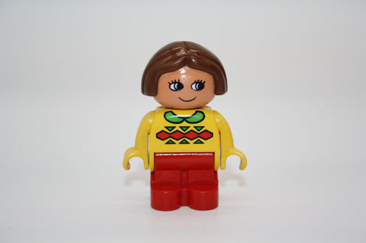 Duplo - Mädchen - rote Hose/gelber Pulli - Lisa - Figur