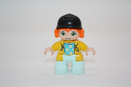 Duplo - Mädchen - Reiterin - minte Hose/gelbe Jacke - Figur