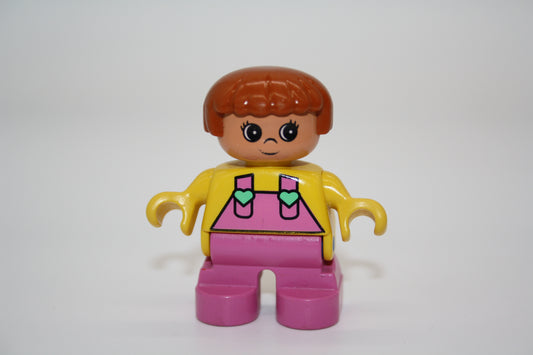 Duplo - Mädchen - pinke Latzhose/gelber Pulli - Angela - Figur