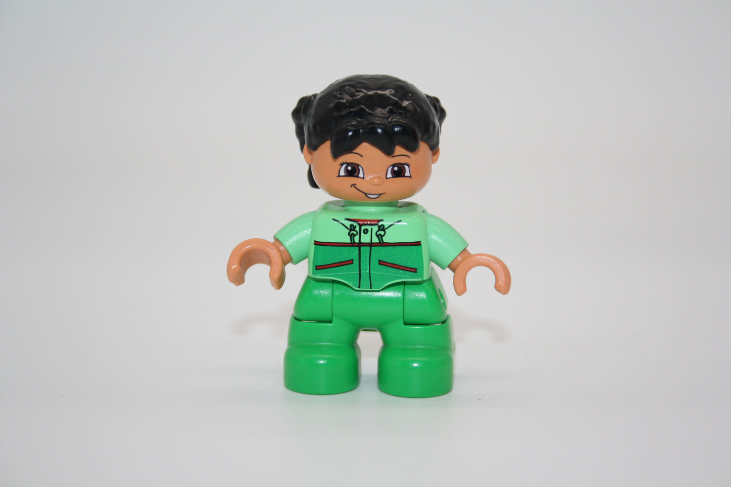 Duplo - Mädchen - Zöpfe - grüne Hose/grüner Pulli - Figur