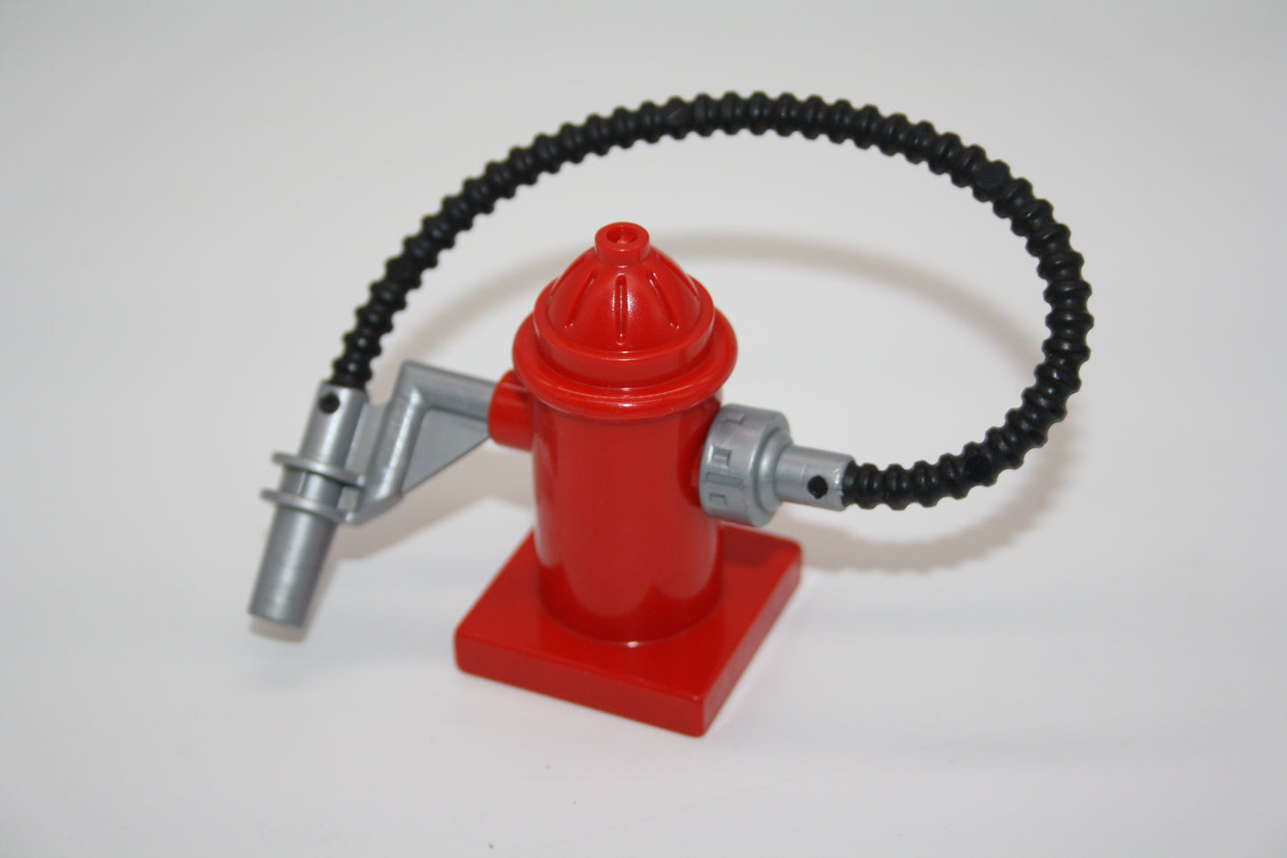 Duplo - Hydrant mit Schlauch - rot - Feuerwehr - Einzelteile - Zusammengebaut