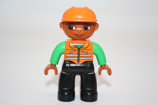 Duplo - Bauarbeiter - grüne Ärmel  - Mann - Figur