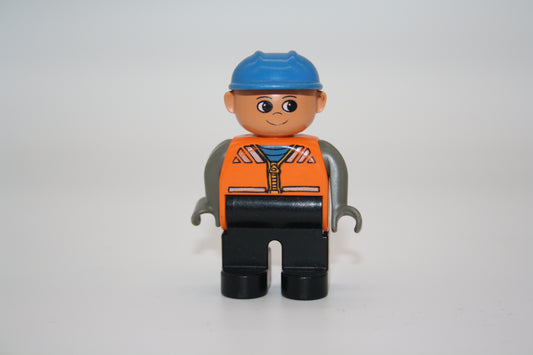 Duplo - Bauarbeiter alt - schwarze Hose/graues Oberteil - Mann - Figur