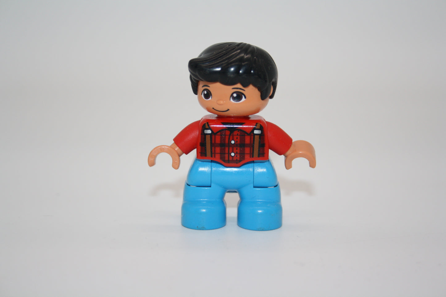 Duplo - Junge - hellblaue Hose/rot kariertes Hemd - Lian - Figur