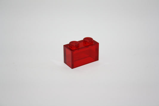 LEGO® - 1x2 Brick/Basic/Basis Stein - rot Transparent - 3004 - Einzelteil