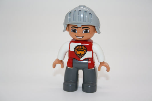 Duplo - Ritter - rot Löwe - Mann - Figur