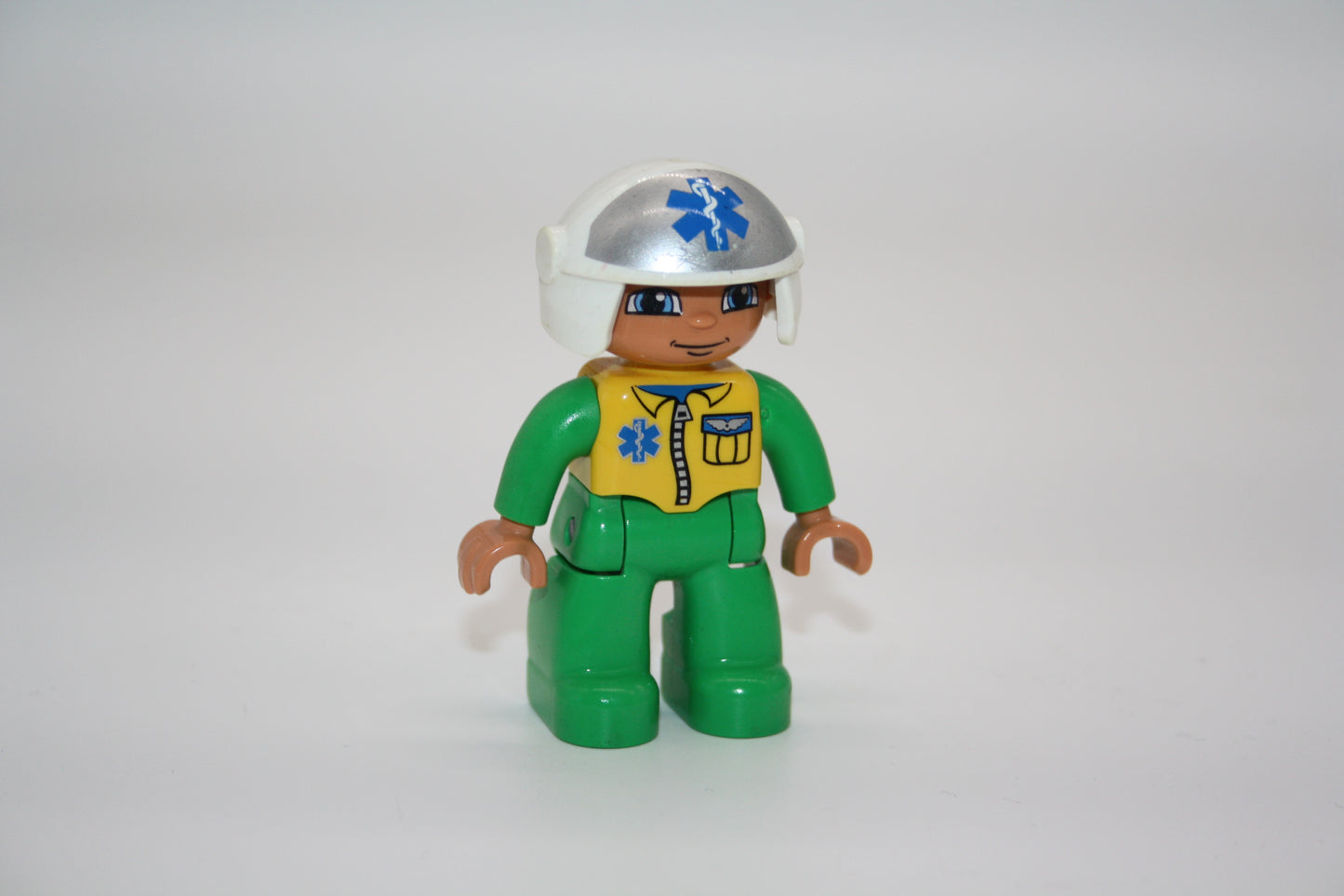 Duplo - Rettungshubschrauber/Motorradfahrer Pilot - Mann - Figur