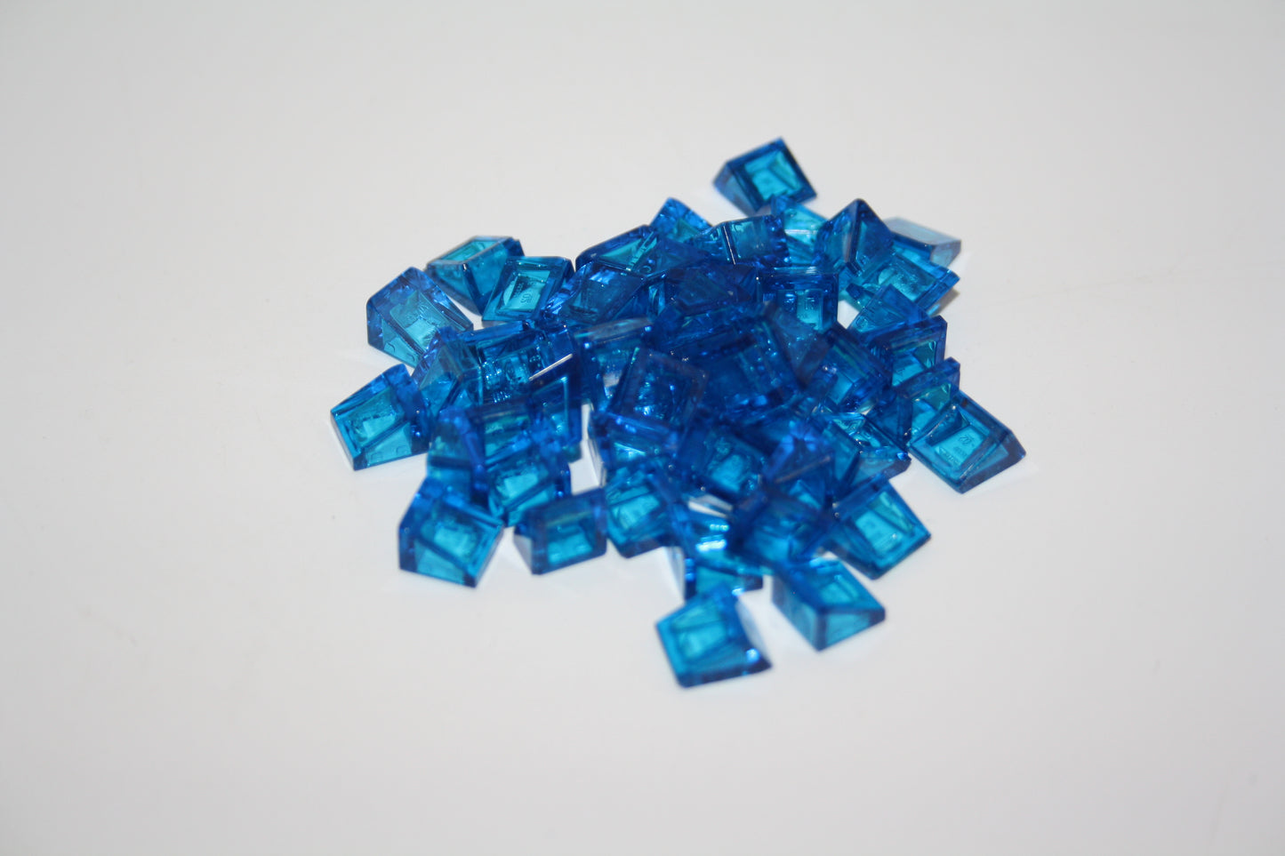 LEGO® - 1x1x2/3 Schrägstein/Käseecke/Slope - transparent dunkelblau/dark blue - 64200 - Sonderstein - 6x-500x Sparpaket