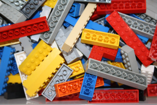 LEGO® - Basic/Basis Steine/Grundbausteine - 2x6 2x8 2x10 & 2x12 - bunt gemischt - 100g-1000g