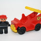 Duplo - Feuerwehrmann mit Retro Leiterwagen