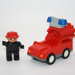 Duplo - Feuerwehrmann mit Retro Tankwagen und Blaulicht