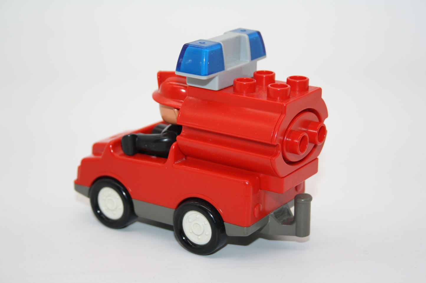 Duplo - Feuerwehrmann mit Retro Tankwagen und Blaulicht