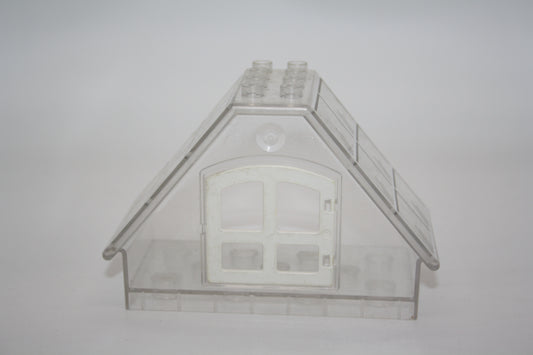 Duplo - Gewächshaus/Gartenschuppen/Spitzdach - transparent - große Teile