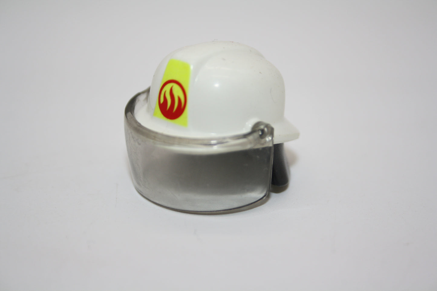Playmobil® - Feuerwehrhelm/Schutzhelm mit Visier - rot-gelbes Logo