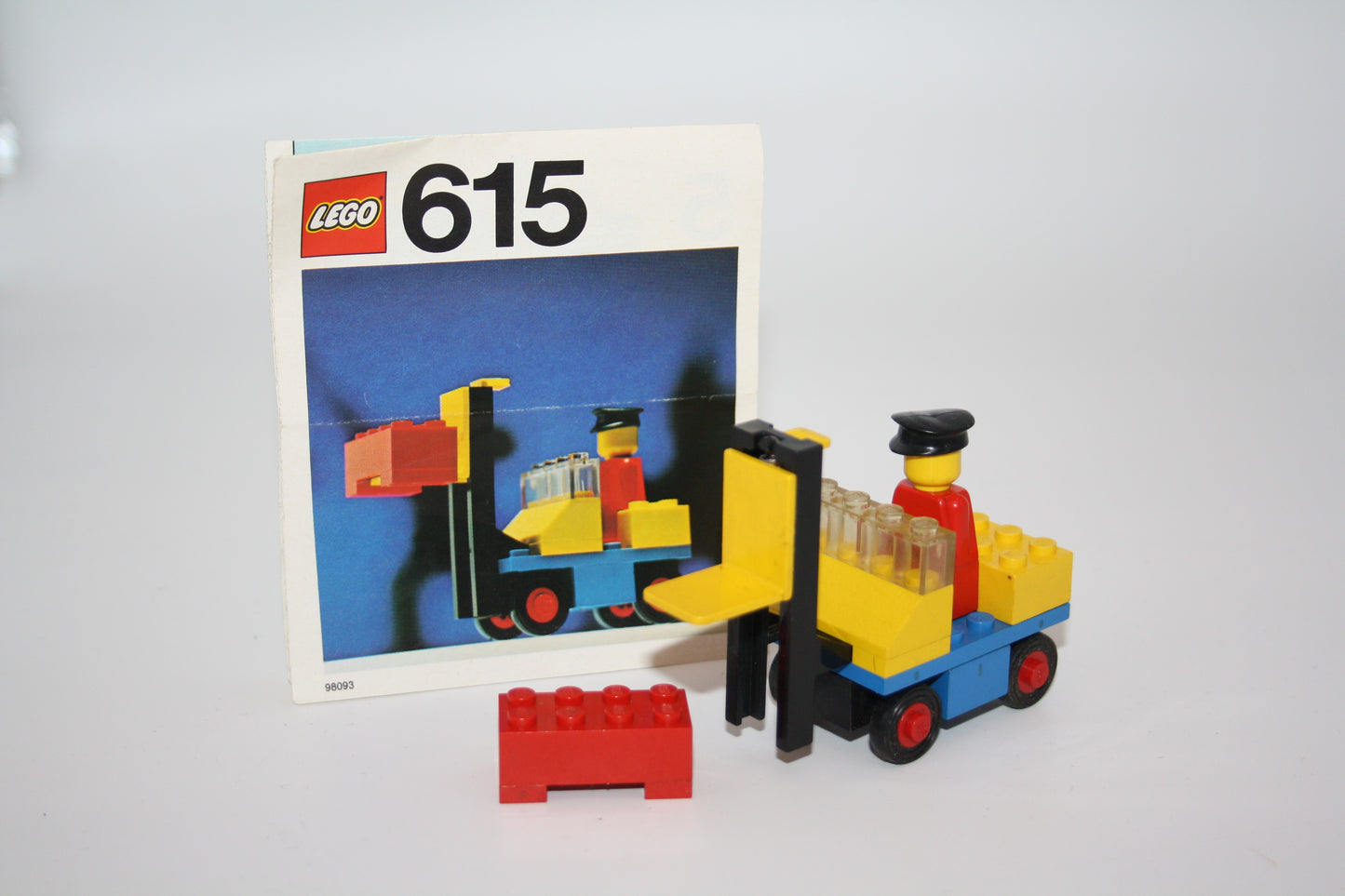 LEGO® Legoland - Set 615 Gabelstapler mit Fahrer + BA