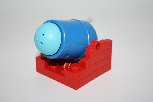 Duplo - Kanone mit Abschuss Funktion - rot/blau - zuf. Farbe des Pfeils- Zusammengebaut
