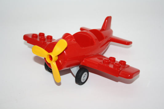Duplo - Doppeldecker Flugzeug - rot - Flieger/Flugzeug