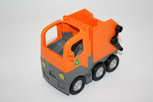 Duplo - Müllwagen/Müllabfuhr m. Funktion - orange - LKW/Lastwagen - Fahrzeuge