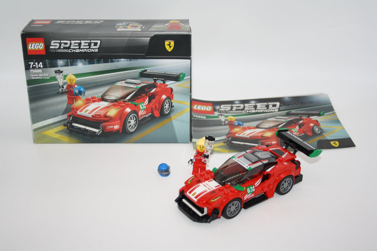 LEGO® Speed Champions - Set 75886 "Scuderia Corsa" Ferrari 488 GT3 + BA & OVP