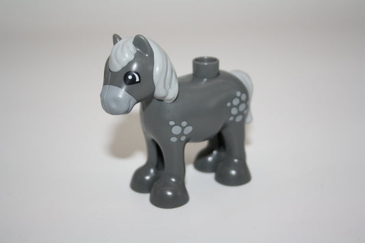 Duplo - Pony grau  - Pferd - Tiere - Bauernhof