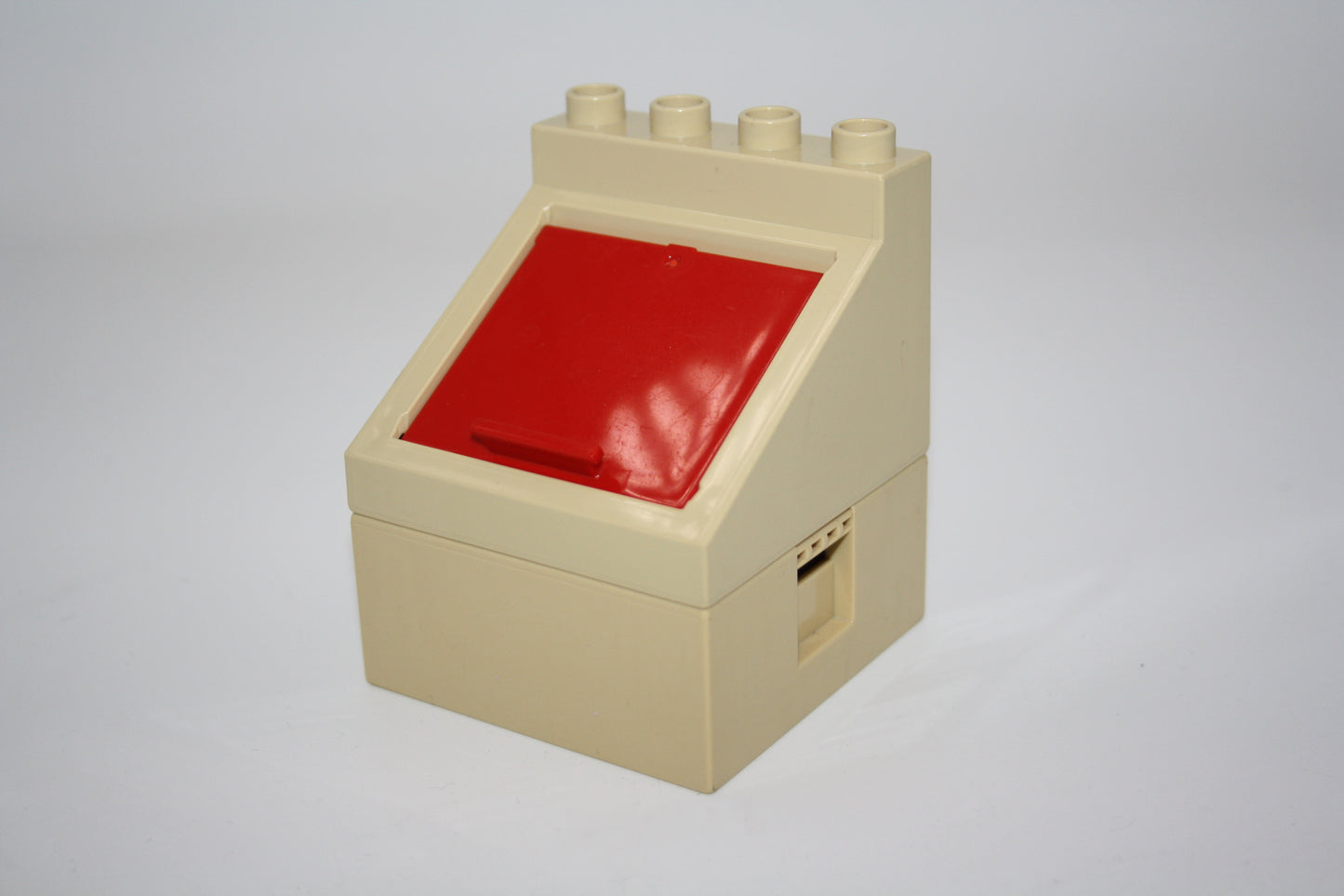 Duplo - Mülltonne/Müllcontainer  - beige/rot - Einrichtung - Zubehör/Accessoires