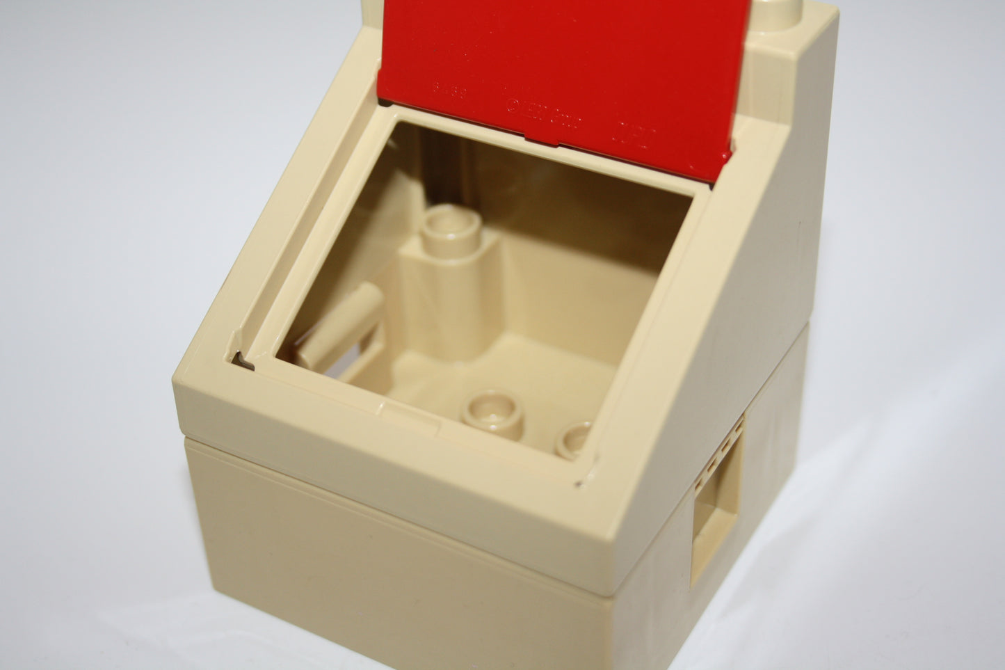 Duplo - Mülltonne/Müllcontainer  - beige/rot - Einrichtung - Zubehör/Accessoires
