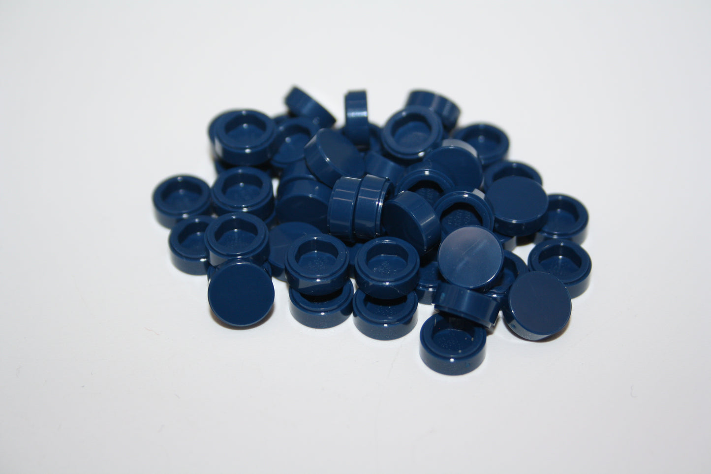 LEGO® - 1x1 Fliese rund/tile round - dunkelblau/dark blue - 98138 - Grünzeug 6x-500x Sparpaket