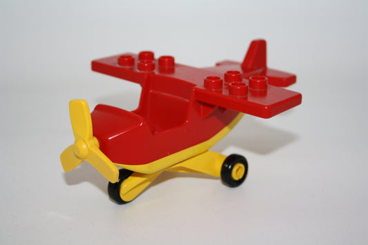 Duplo - Wasserflugzeug auf Fahrwerk - rot - Flieger/Flugzeug