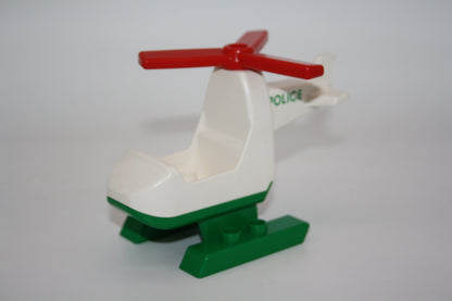 Duplo - Retro/Vintage Polizei- & Feuerwehrhubschrauber - versch. Farben - Helikopter/Hubschrauber