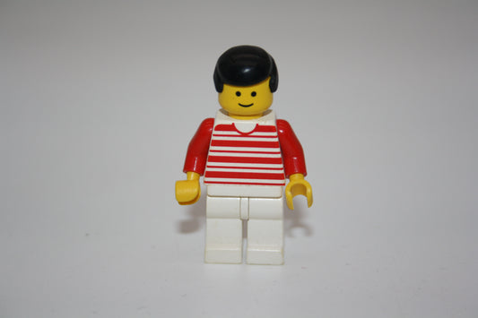 LEGO® System - Frau mit Gestreiftes Oberteil - weiße Hose - gestreiftes Oberteil - Minifigur - aus 6399 Monorail Airport Schuttle