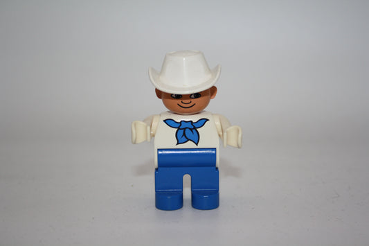 Duplo - Cowboy alt - graue Hose/weißes Oberteil - Mann - Figur