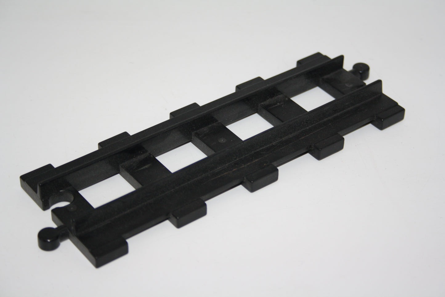 Duplo - Gerades Gleis - schwarz - Schienen - Eisenbahn