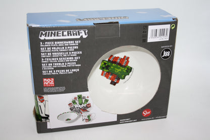 Mojang Studios - 3Tlg. Minecraft Frühstücksgeschirr - No: 3421 - neu/ungeöffnet