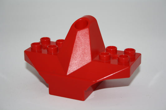 Duplo Toolo - Hecksegel 4x6 mit Ecken - 31038 - rot - Ersatzteil