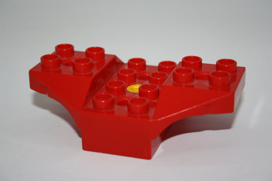 Duplo Toolo - Flügel 4x6 mit Ecken - 31039c01 - rot - Ersatzteil