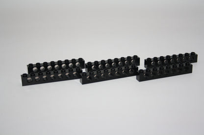 LEGO® Technik - 1x8 Brick/Stein/Lochbalken mit Loch - schwarz - 3702 - 6-13x Sparpaket