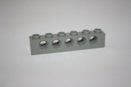 LEGO® Technik - 1x6 Brick/Stein/Lochbalken mit Loch/Löchern - hellgrau-alt - 3894 - Steine/Bricks