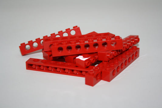 LEGO® Technik - 1x8 Brick/Stein/Lochbalken mit Loch - rot - 3702 - 6-13x Sparpaket